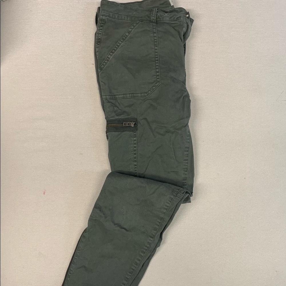 Madewell Ankle Zip Cargo Pants, Olive (very good)